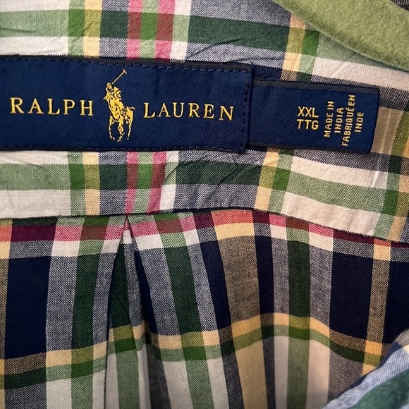 Ralph Lauren Madras Plaid Shirt - Picture 4 of 5